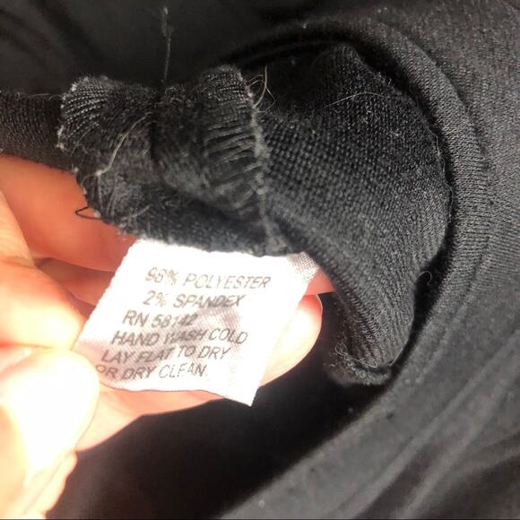 Muse Black Sleeveless Party Cocktail Bodycon Dress Size 8 - Picture 8 of 8